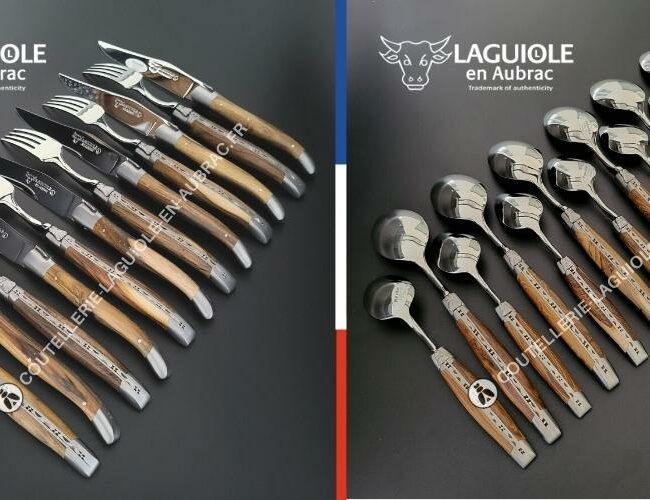 ménagère laguiole 24 pièces en pistachier