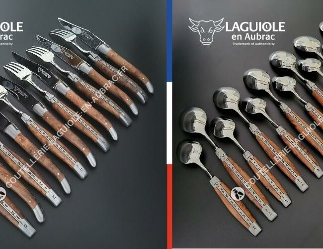 ménagère laguiole 24 pièces en thuya