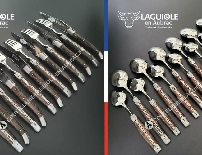 ménagère laguiole 24 pièces en wenge