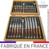 ménagère laguiole 24 pièces en amourette