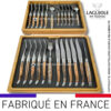 ménagère laguiole 24 pièces en cep de vigne