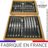 ménagère laguiole 24 pièces en Ébène