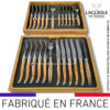 ménagère laguiole 24 pièces en genévrier