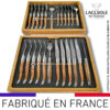 ménagère laguiole 24 pièces en thuya