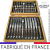 ménagère laguiole 24 pièces en wenge