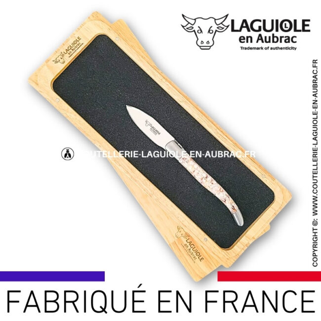 couteau à huître laguiole en aubrac en coquilles st jacques