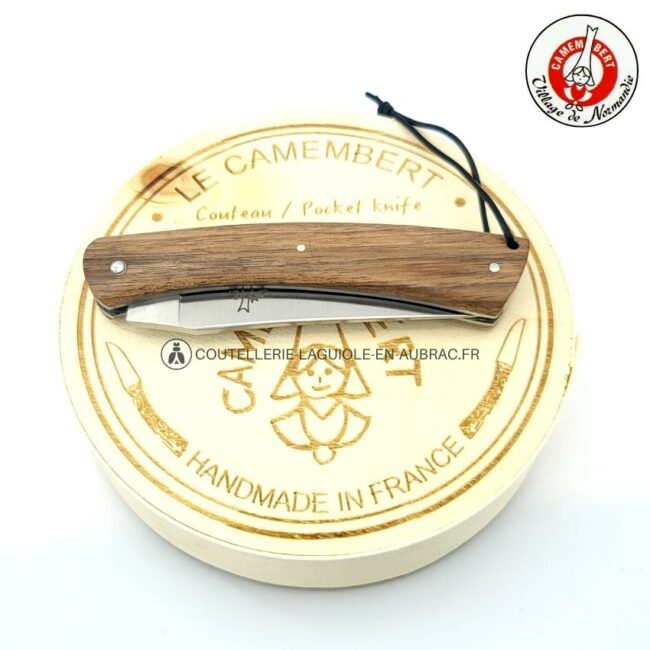 couteau le camembert manche en noyer
