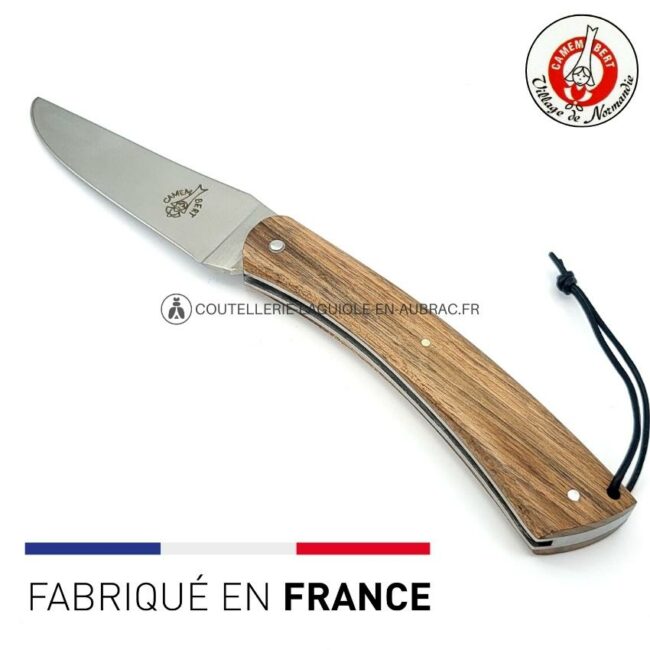 couteau le camembert manche en noyer