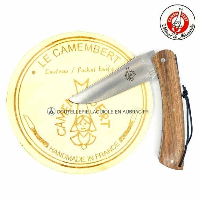 couteau le camembert manche en noyer