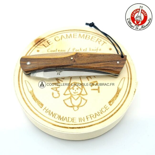 couteau camembert manche en pistachier