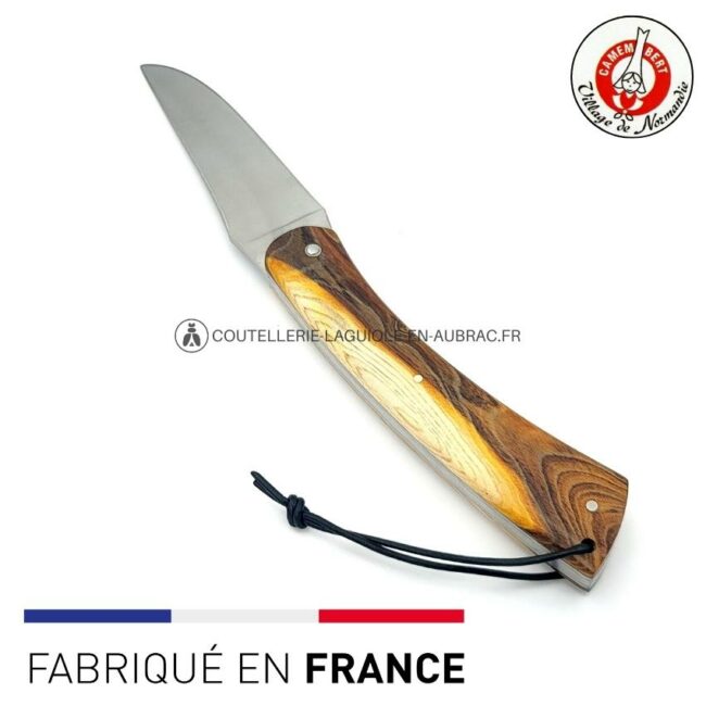 couteau camembert manche en pistachier