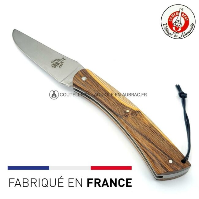 couteau camembert manche en pistachier