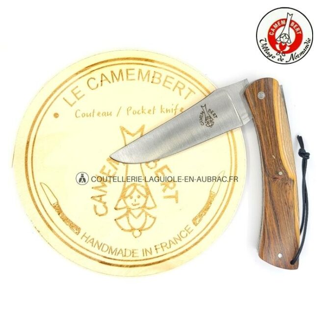couteau camembert manche en pistachier