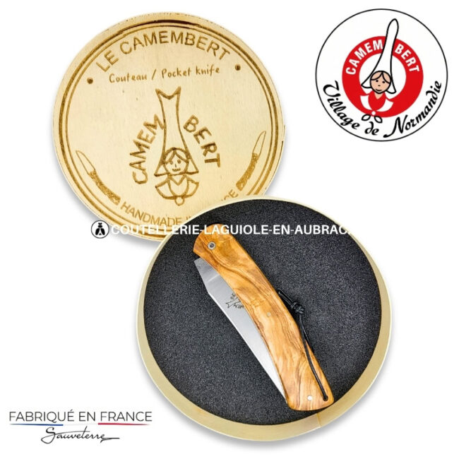 couteau pliant le camembert® en olivier