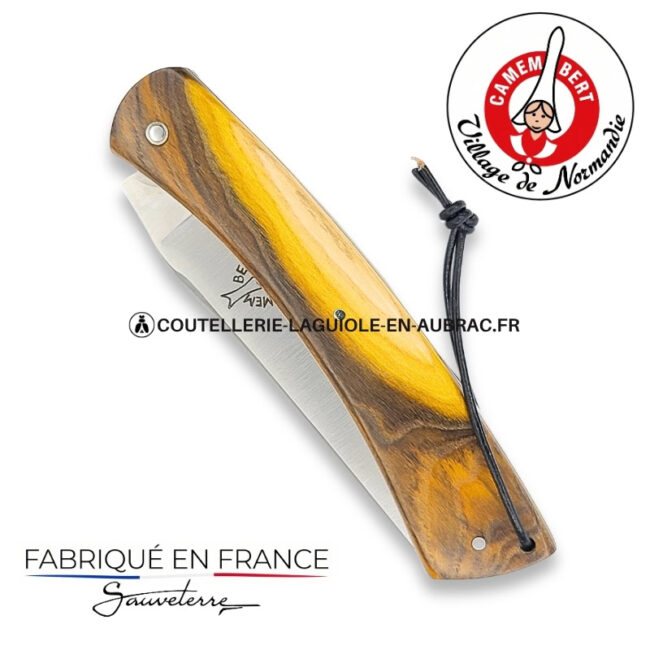 couteau pliant le camembert® en pistachier