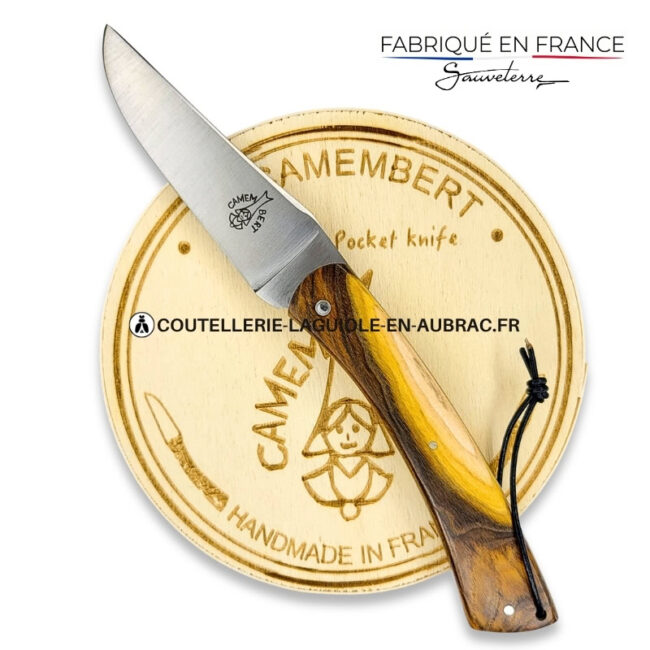 couteau pliant le camembert® en pistachier