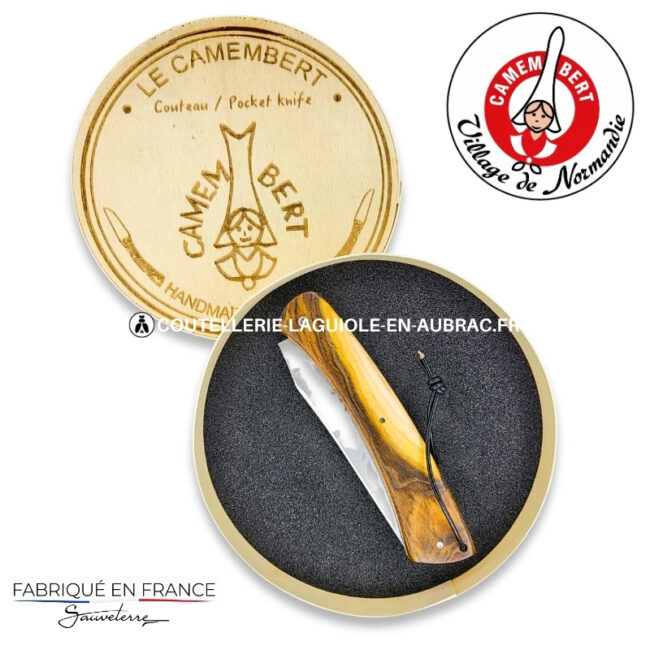 couteau pliant le camembert® en pistachier