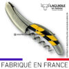 sommelier laguiole en aubrac damier buis/Ébène