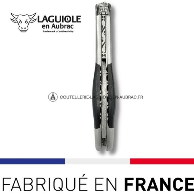 sommelier laguiole en aubrac abeille prestige Ébène