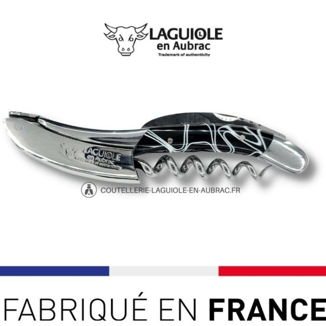 sommelier laguiole en aubrac guimauve noir (acrylique)