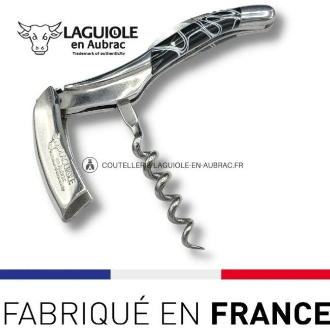 sommelier laguiole en aubrac guimauve noir (acrylique)