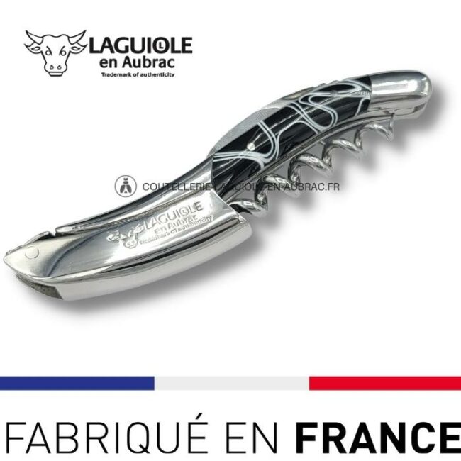 sommelier laguiole en aubrac guimauve noir (acrylique)