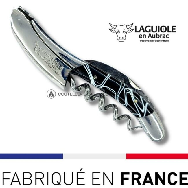 sommelier laguiole en aubrac guimauve noir (acrylique)