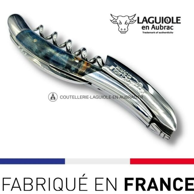 sommelier laguiole en aubrac loupe de peuplier bleue