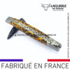 couteau laguiole manche en coquilles de noix recyclées