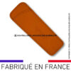 etui cuir grainé orange pour couteau pliant laguiole