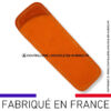 Étui nubuck orange pour couteau pliant laguiole