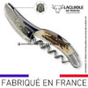 sommelier laguiole en aubrac abeille prestige – bois de cerf
