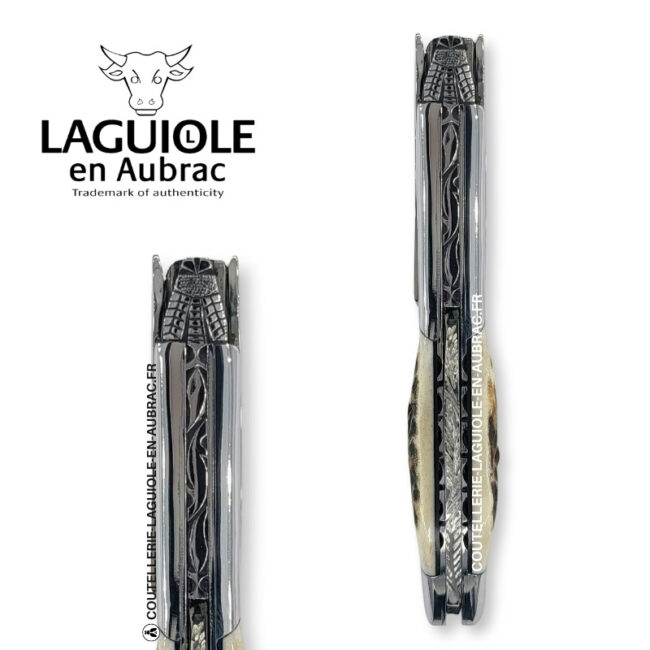 sommelier laguiole en aubrac abeille prestige – bois de cerf