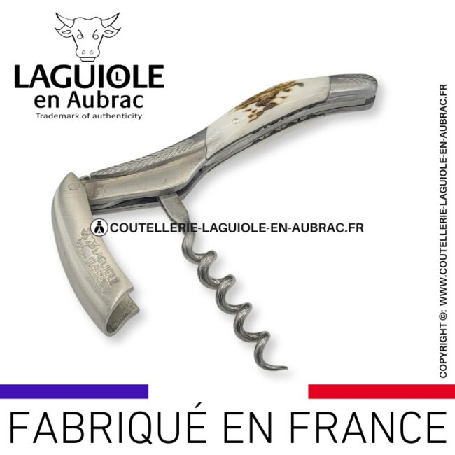 sommelier laguiole en aubrac mitres ornementées bois de cerf