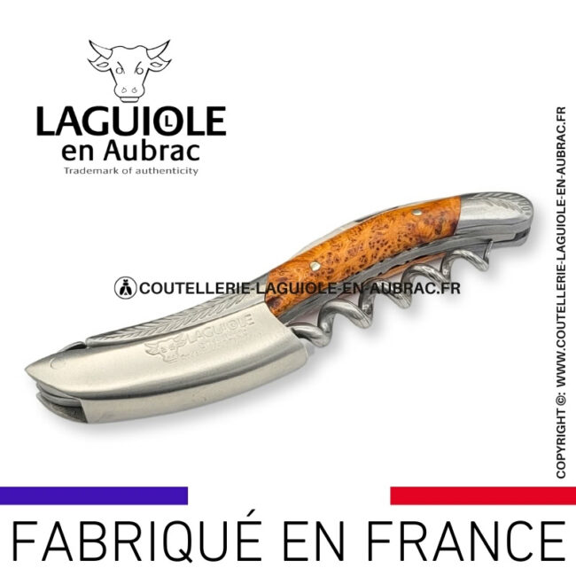 sommelier laguiole en aubrac mitres ornementées genévrier