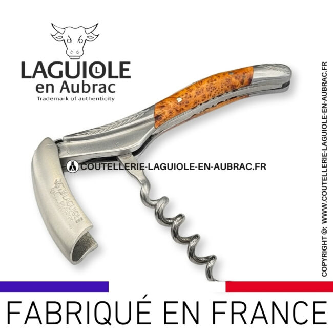 sommelier laguiole en aubrac mitres ornementées genévrier