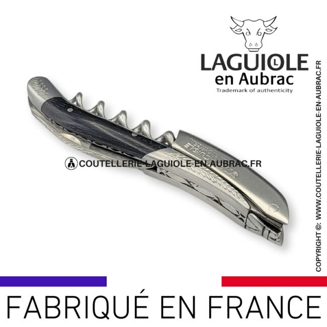 sommelier laguiole en aubrac mitres ornementées ebène