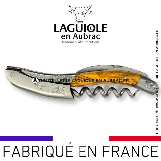 sommelier laguiole en aubrac mitres ornementées olivier