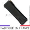 trousse en cuir noir laguiole en aubrac