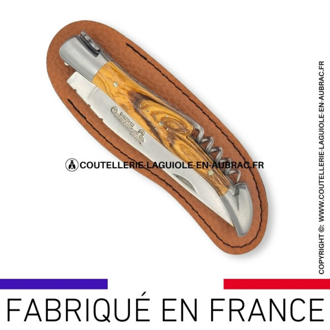 etui incurvé marron