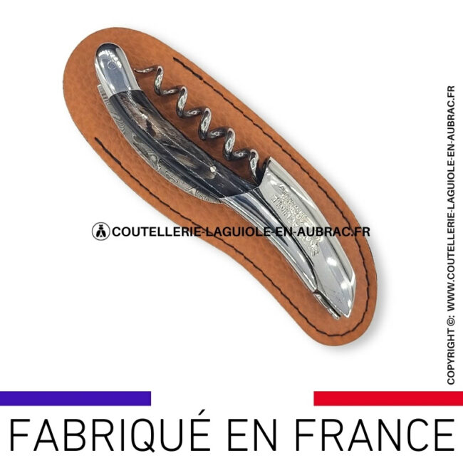 etui incurvé marron