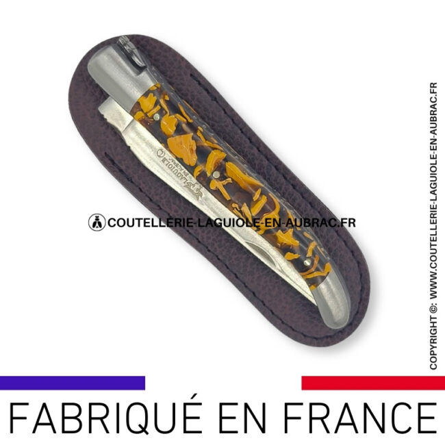 etui terracotta pour couteaux pliants