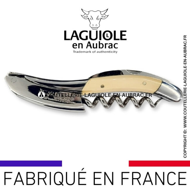 sommelier laguiole en aubrac abeille prestige – ivoire de mammouth