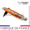 couteau laguiole manche en cheesewood corail