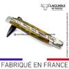 couteau laguiole manche en cheesewood ondé vert