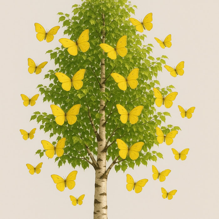 papillon jaune