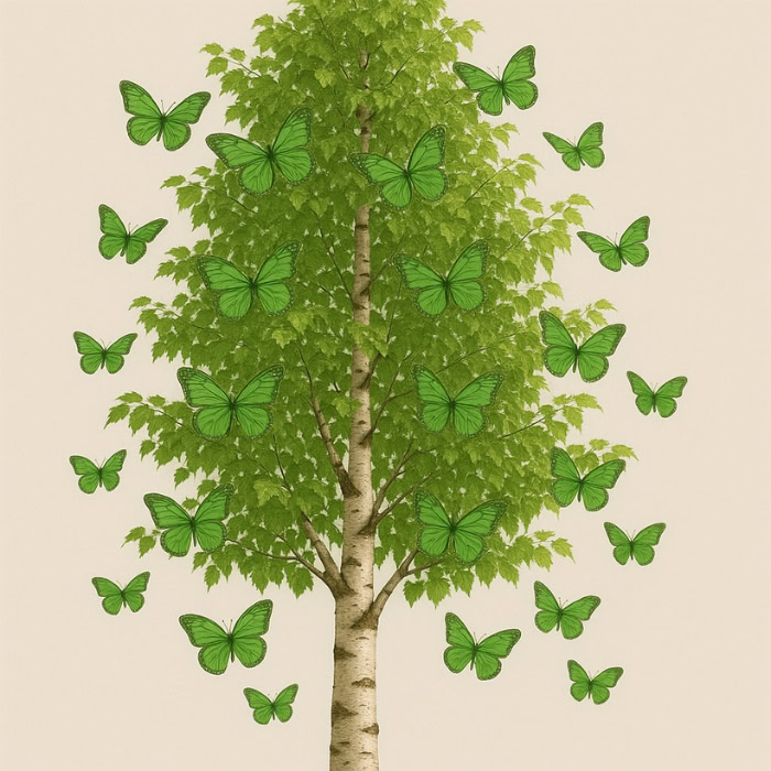 papillon vert