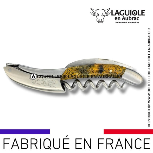 sommelier laguiole en aubrac en cheesewood ondé vert pistache