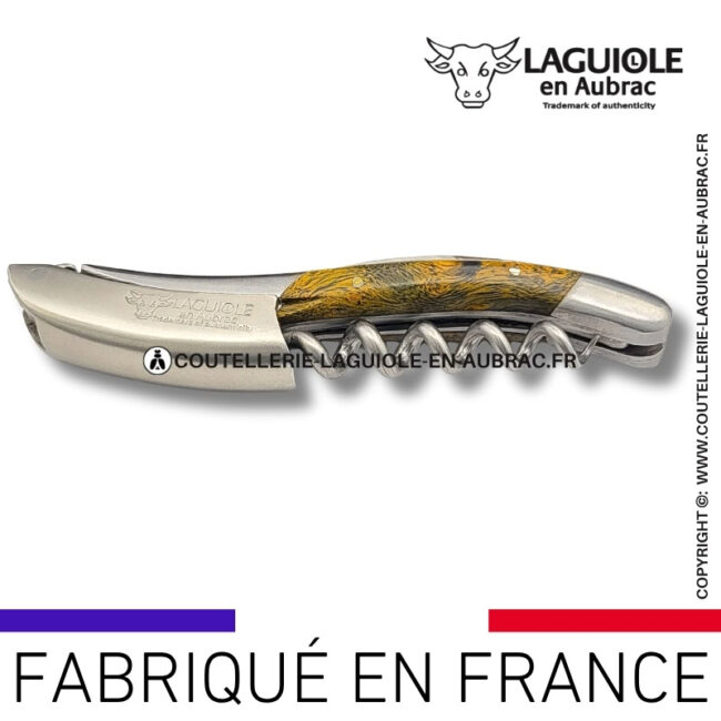 sommelier laguiole en aubrac en cheesewood ondé vert pistache