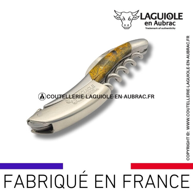 sommelier laguiole en aubrac en cheesewood ondé vert pistache